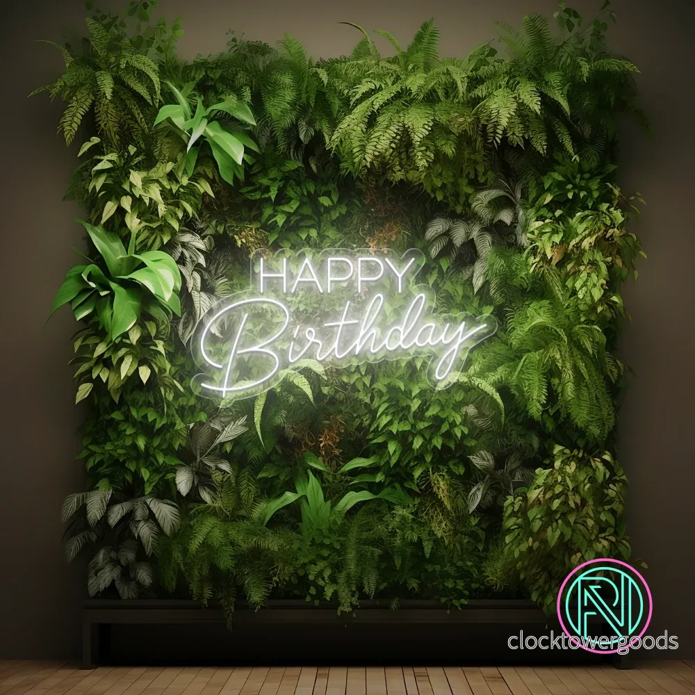 ”Happy Birthday” Led neonskylt. ”Happy Birthday” Led neonskylt.
