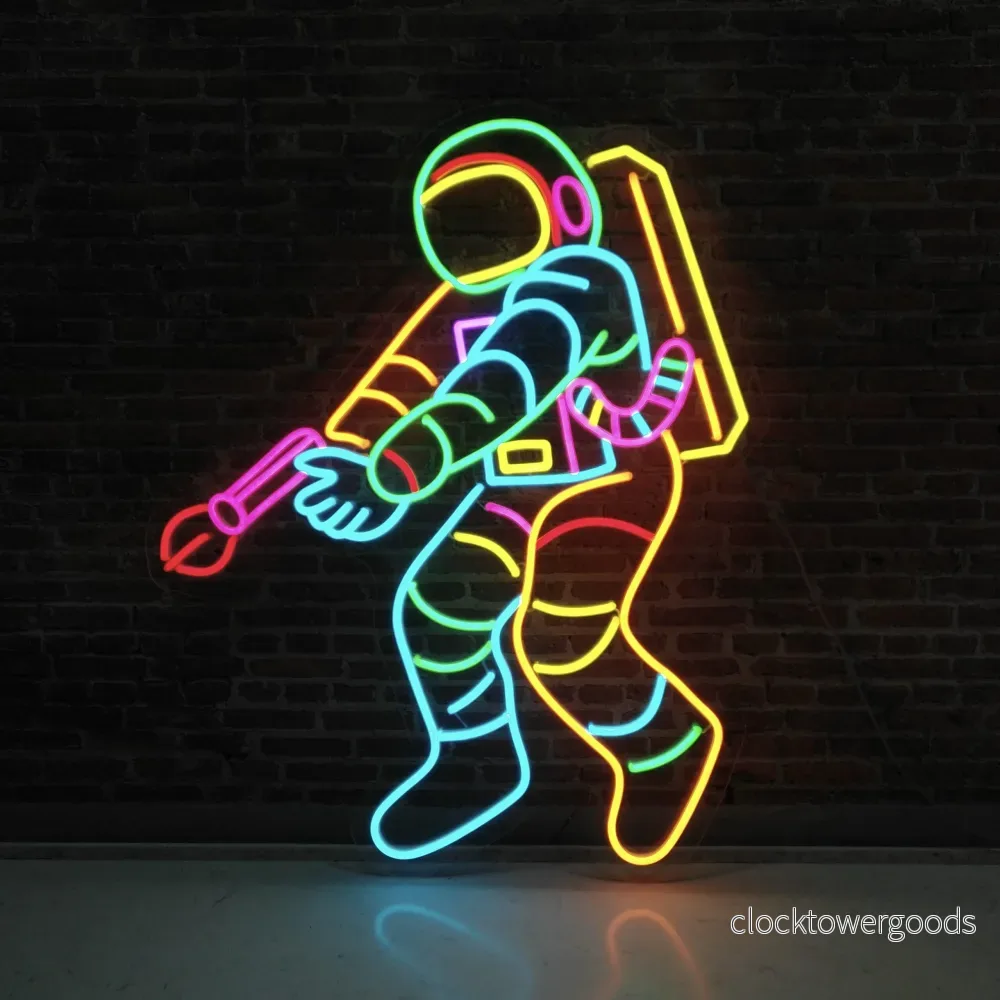 ”Spaceman” Led neonskylt. 86×70 cm. ”Spaceman” Led neonskylt. 86×70 cm.