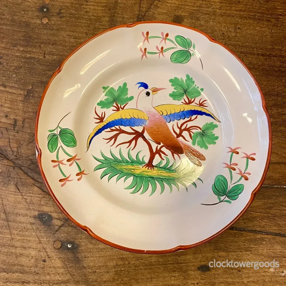 Vintage St Clément Decorative Plate – Bird Motif Vintage St Clément Decorative Plate – Bird Motif