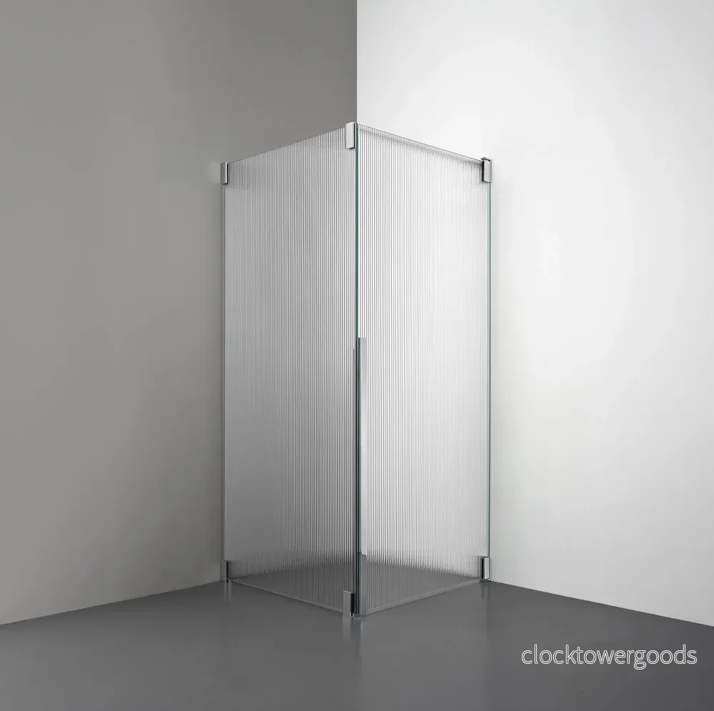 ROOH R2 Duschhörna Dörr + Vägg – Räfflat glas - Bild 2