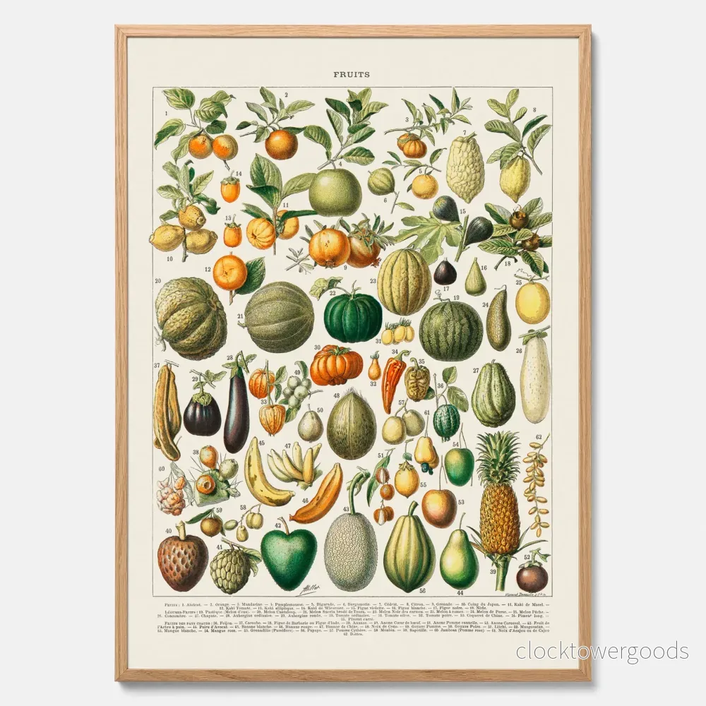 Frukt och grönsaker poster Frukt och grönsaker poster