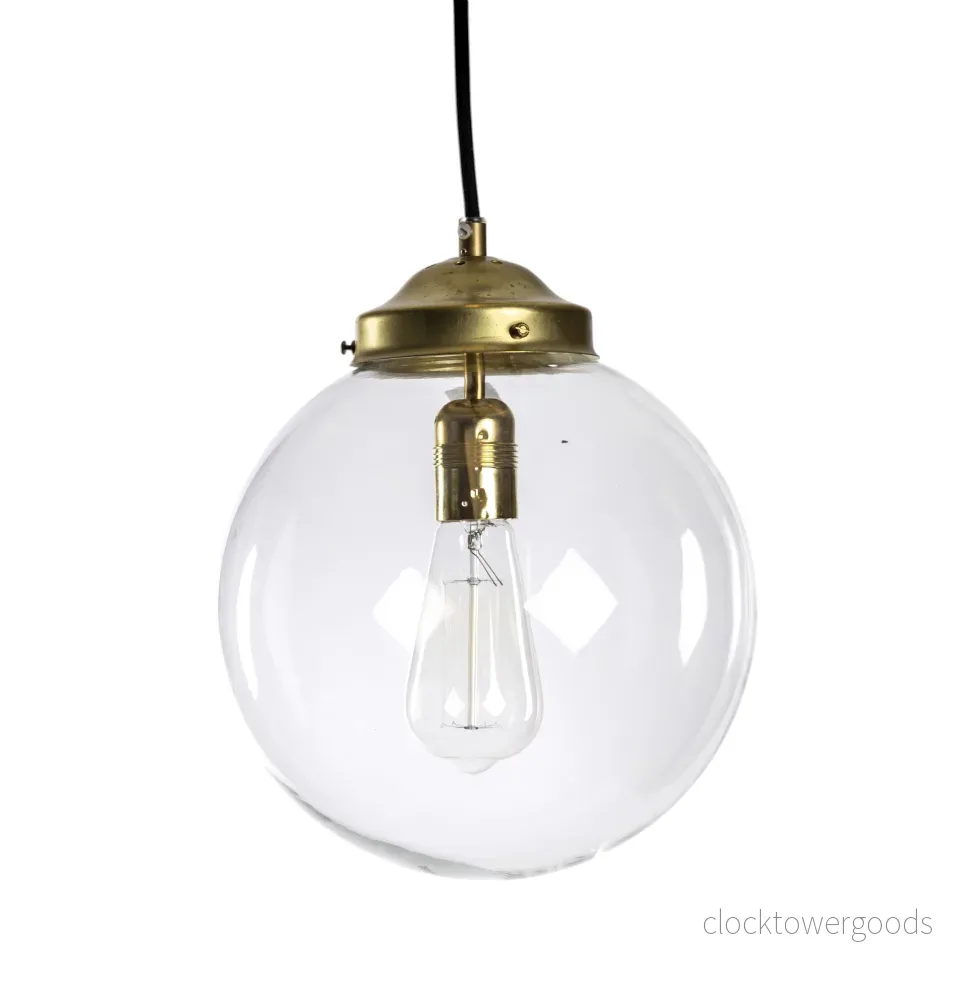 Taklampa klarglas glob