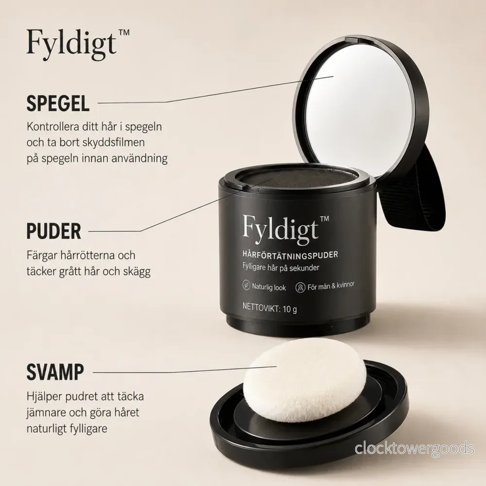Fyldigt™ Hårlinjepuder – För fylligare hår direkt - Bild 2
