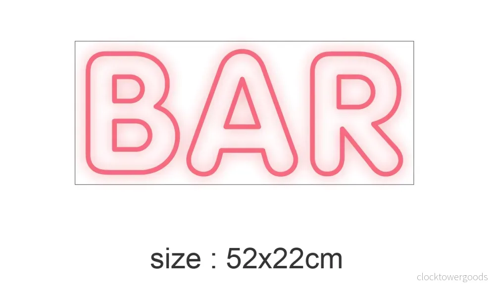 "BAR" Led Neonskylt. Vattentät. - Bild 3