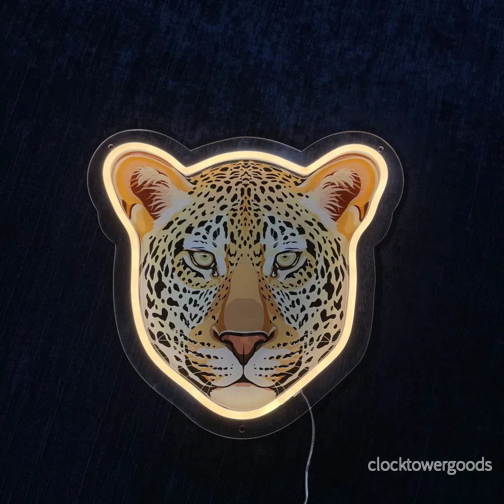 LED NEONSKYLT ”Leopard”. Warm white LED NEONSKYLT ”Leopard”. Warm white