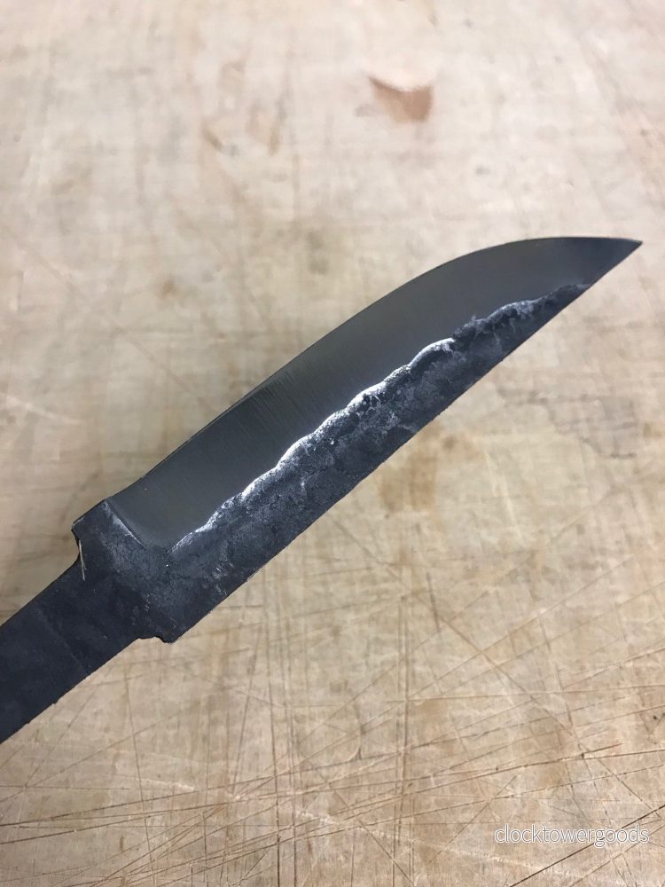 95 mm knivblad med hamrad yta - Bild 3