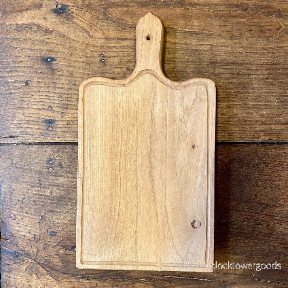 Vintage French Wooden Cutting Board – Carved Edge Vintage French Wooden Cutting Board – Carved Edge