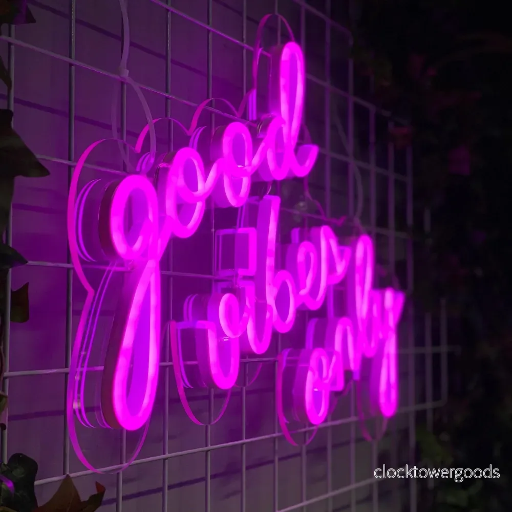 "good vibes only" Led neonskylt. XXL. - Bild 2