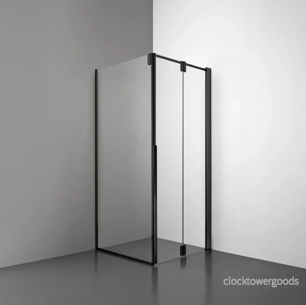 ROOH R3 Duschhörna Vikdörr + Vägg – Klart glas - Bild 2