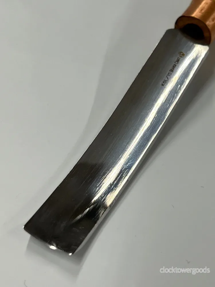 Träsniderijärn 80 × 15 mm, böjt skölpjärn K6L/15 - Bild 3