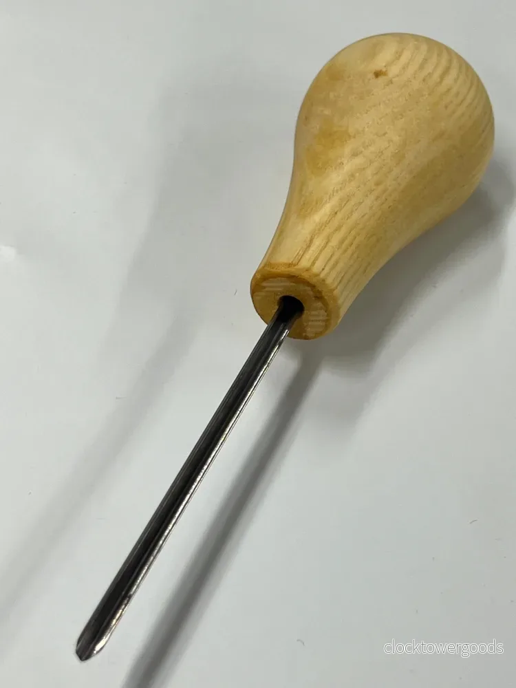Träsniderijärn 75x2mm rak rundad mejsel P10/02 med kulhandtag
