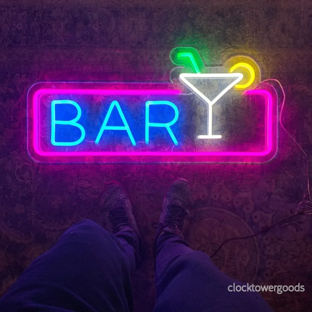 "BAR" LED NEONSKYLT. 86x40 cm. - Bild 2