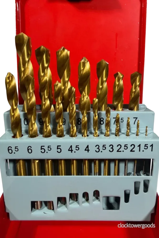 Borrset, 19 delar, 1–10 mm – universalborr för stål - Bild 2