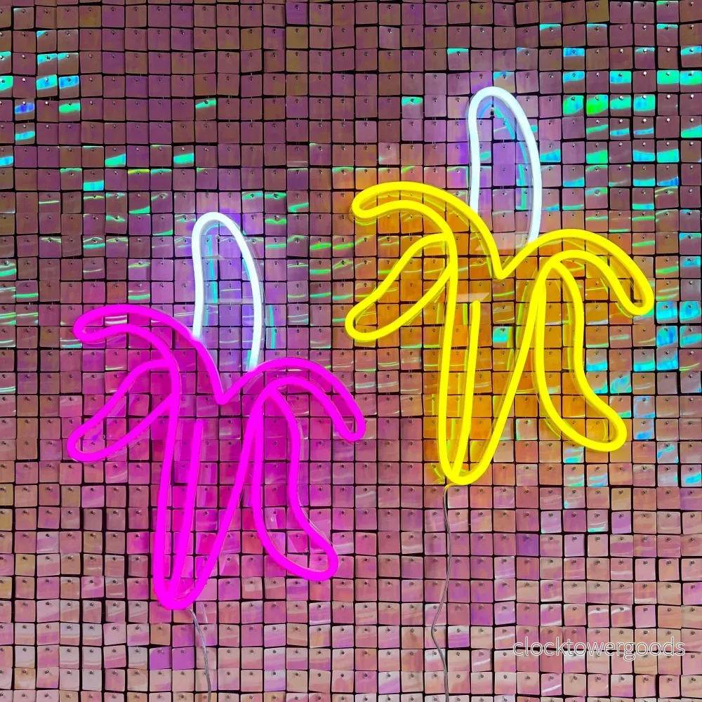 "Banan" LED NEONSKYLT. Lemon yellow - Bild 2