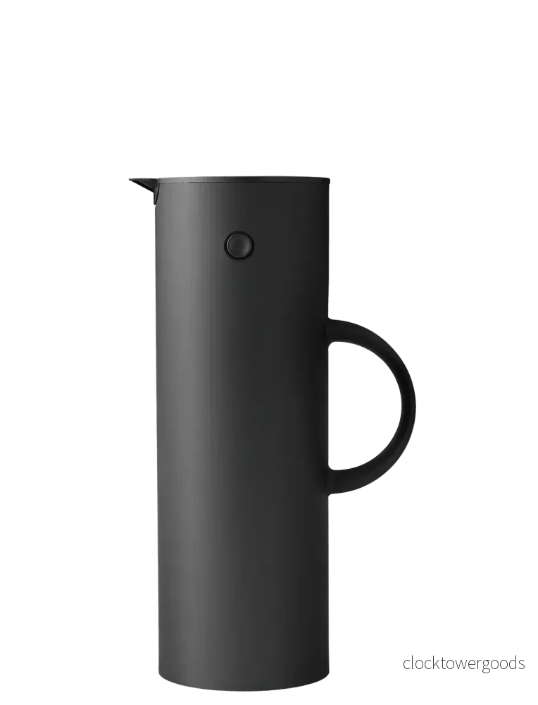 Stelton EM77 Termos, Matt svart, 1 L
