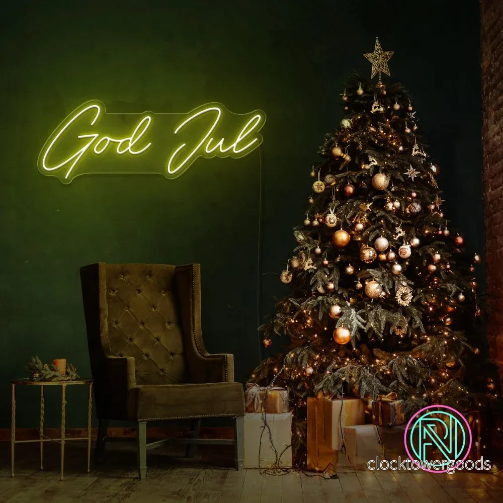 "God jul" LED NEONSKYLT. - Bild 3