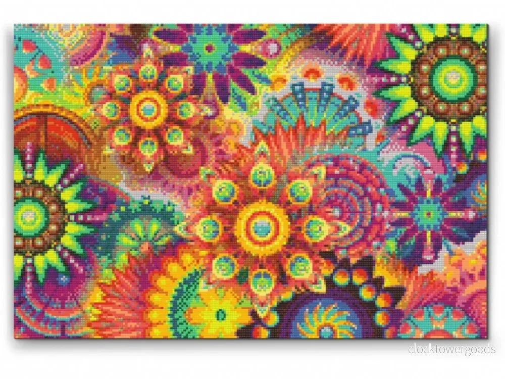 MANDALA BLOMMOR – diamond painting