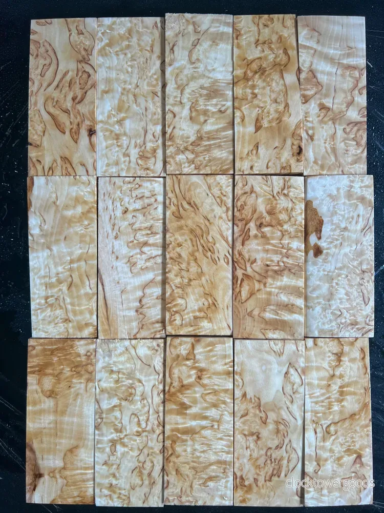 Naturell masurbjörk, extra stort ämne, ca 40x50x120 mm - Bild 3