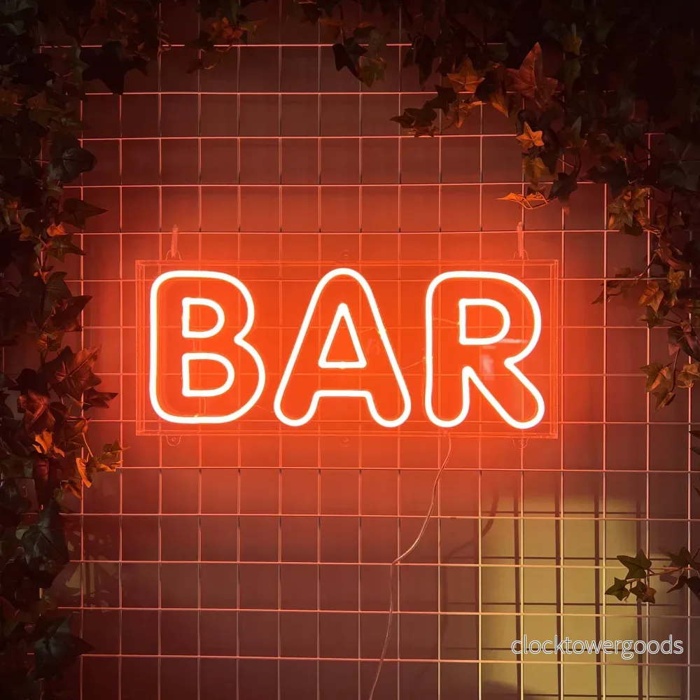 ”BAR” Led Neonskylt. Vattentät. ”BAR” Led Neonskylt. Vattentät.