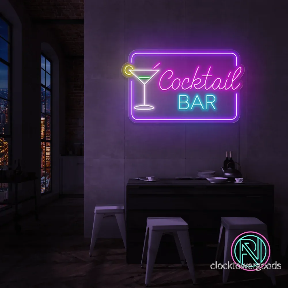 ”Cocktail BAR” Led neonskylt. 73×44 cm ”Cocktail BAR” Led neonskylt. 73×44 cm