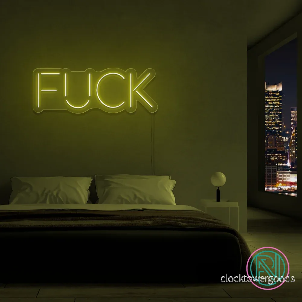 "FUCK"Led neonskylt. Välj önskad färg. - Bild 3