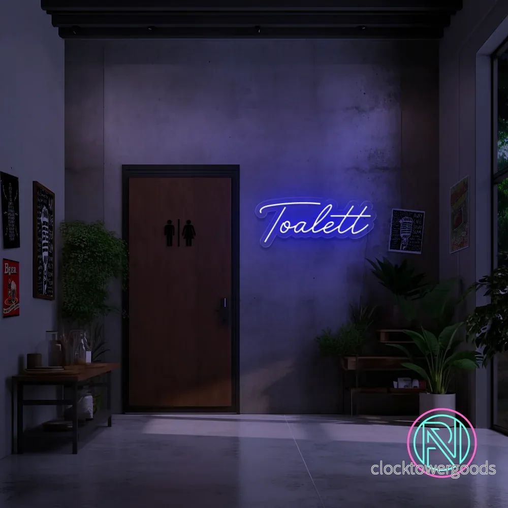 "Toalett" Led neonskylt. 14 färger - Bild 3