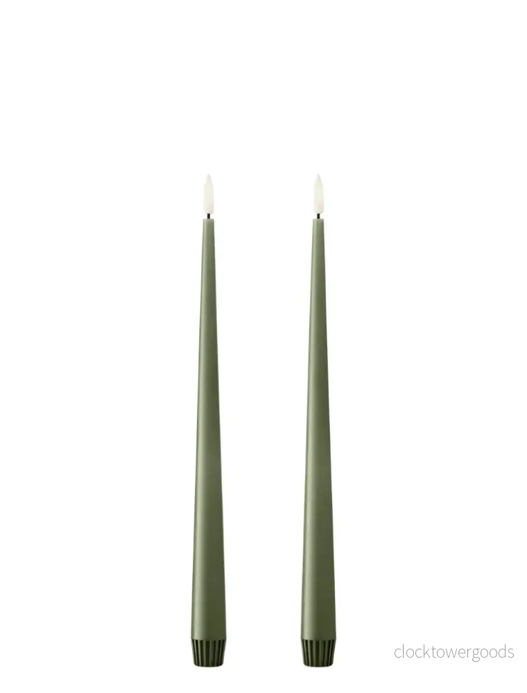 Ester&Erik LED ljus, Green solid 2-pack
