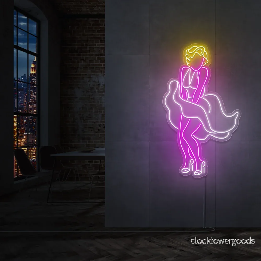 "Marilyn Monroe" Led neonskylt