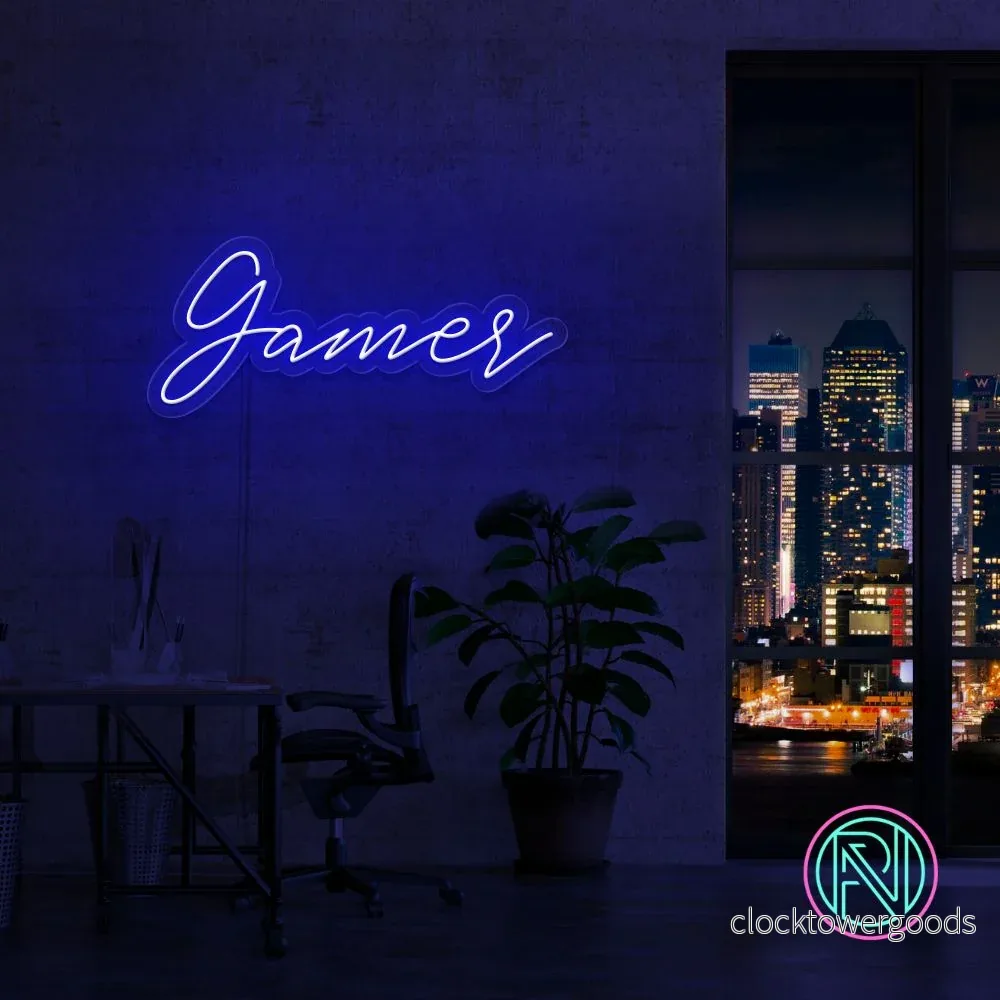 "Gamer" Led neonskylt. - Bild 2