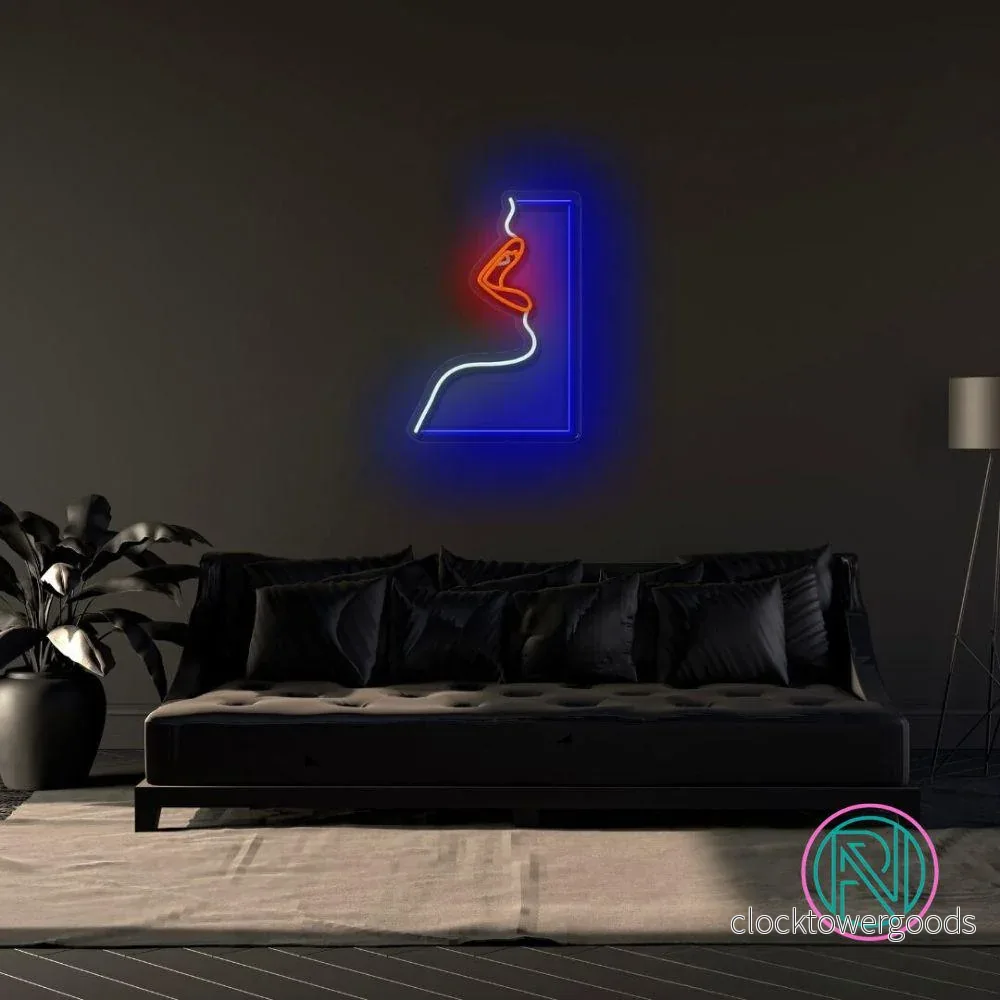 "Face" Led neonskylt. - Bild 2