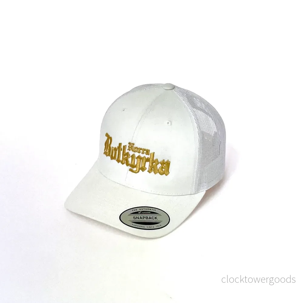 Norra Botkyrka Snapback – White/Gold