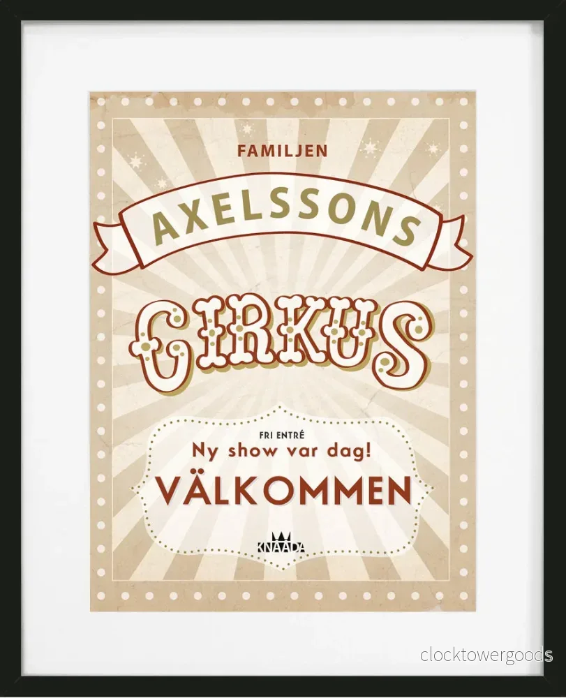 Familjen Cirkus – Personlig Poster