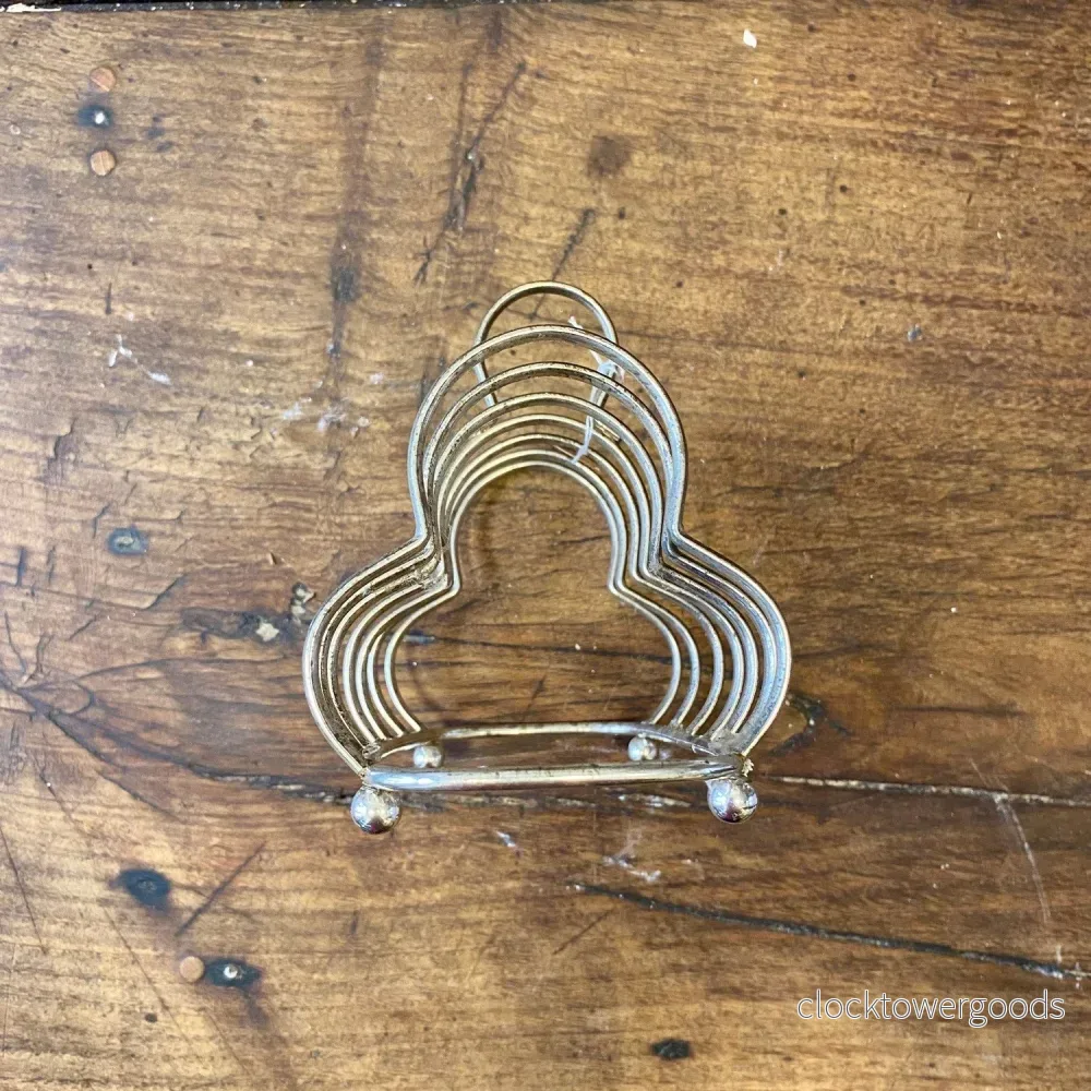 Vintage French Metal Toast Rack – 15 cm - Bild 2