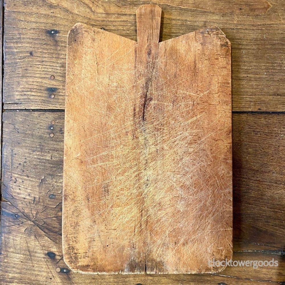 Vintage French Wooden Cutting Board – Rustic