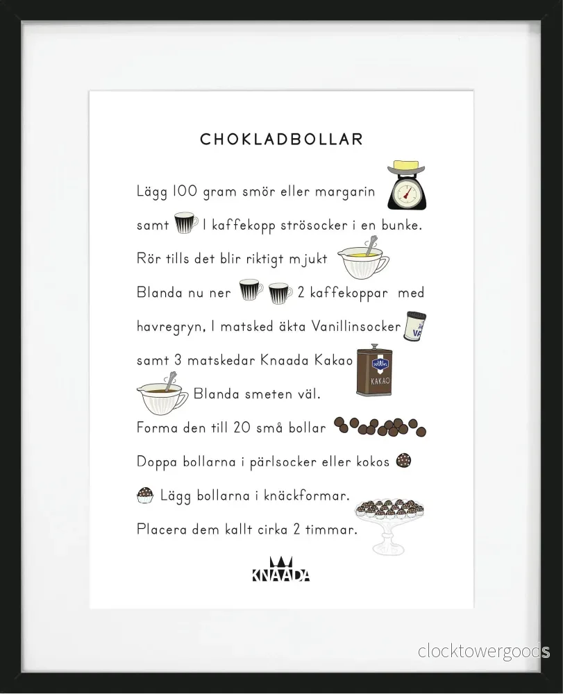 Chokladbollar Poster Chokladbollar Poster