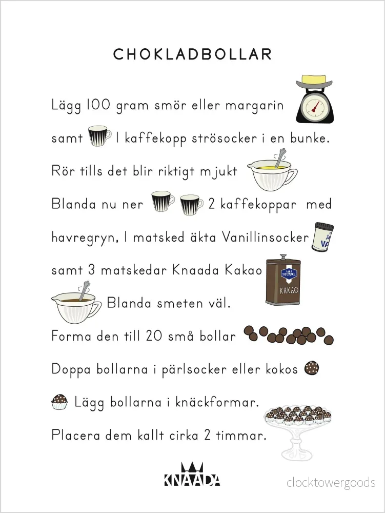 Chokladbollar Poster - Bild 3