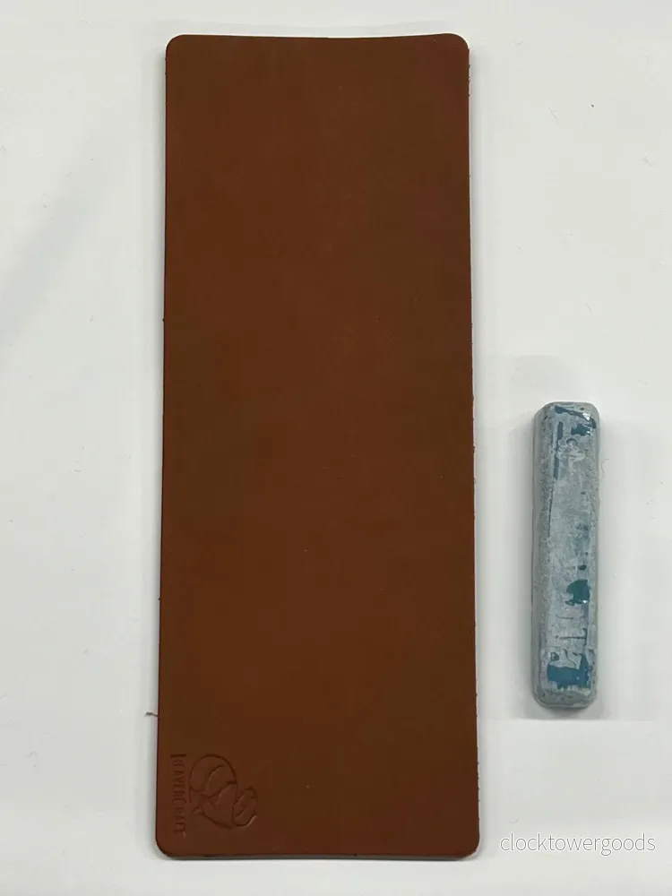 Läderstrigel 200 × 75 mm med slippasta Läderstrigel 200 × 75 mm med slippasta