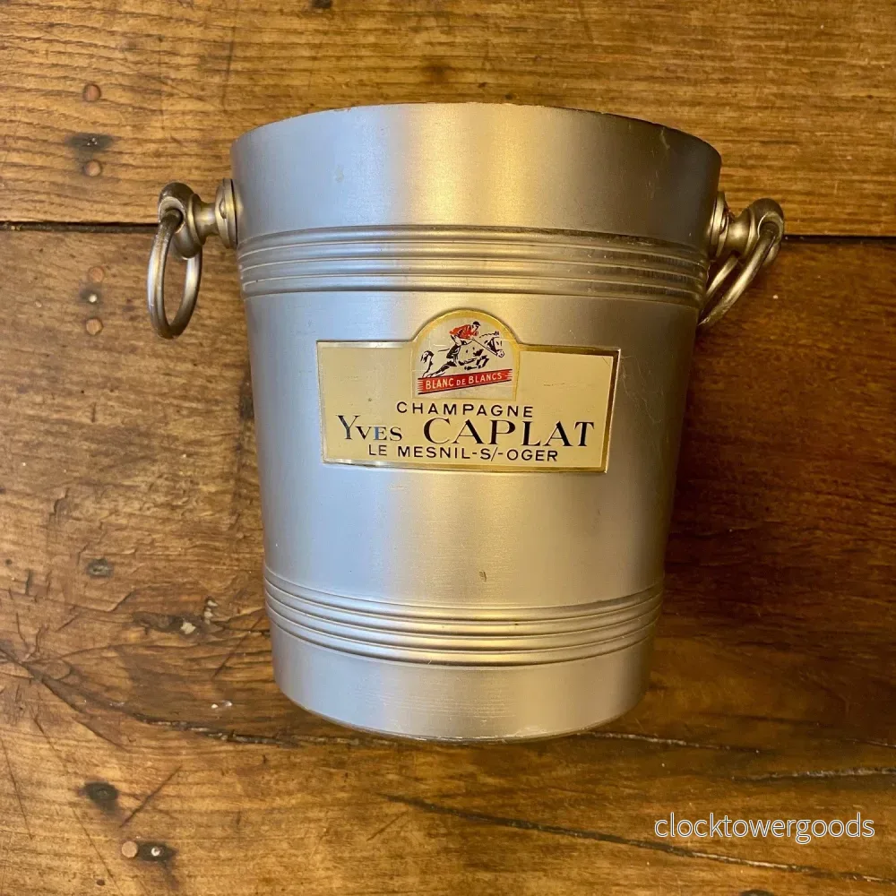 Vintage French Yves Caplat Champagne Bucket Vintage French Yves Caplat Champagne Bucket