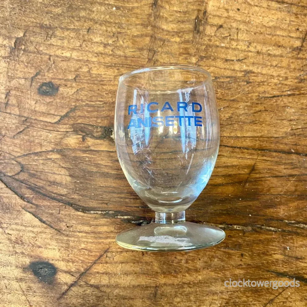 Vintage French Ricard Anisette Glass Vintage French Ricard Anisette Glass