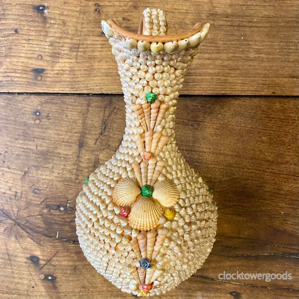 Vintage Shellwork Pitcher – 33 cm - Bild 3