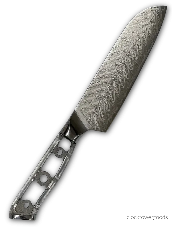 Herring Santoku – VG10-damast, kockkniv 7″ - Bild 2