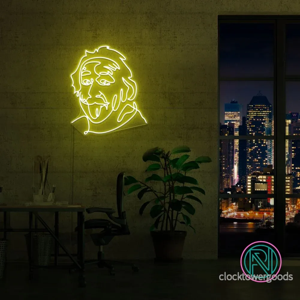 "Einstein" Led Neonskylt. Välj önskad färg. - Bild 3
