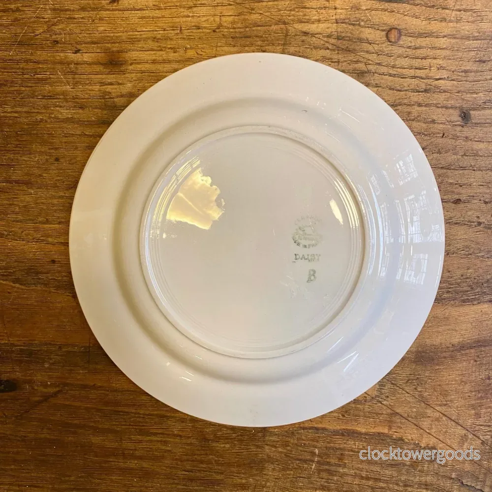 Vintage Saint-Amand “Daisy” Shallow Bowl – Red Rose - Bild 2