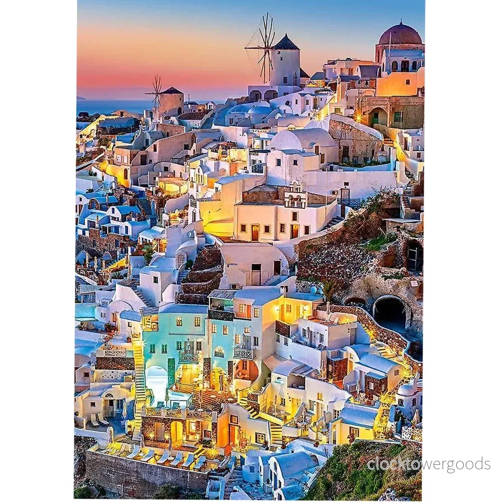 Santorinis vackra ljus