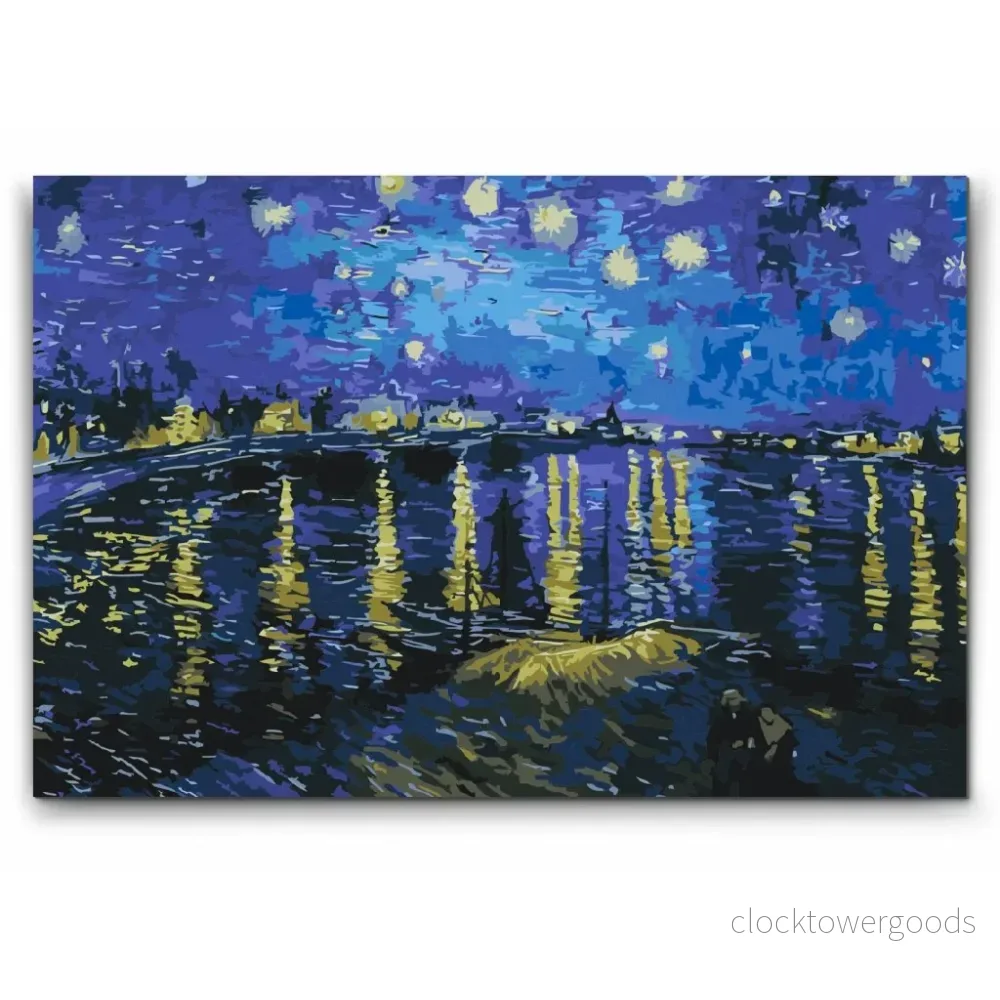 STJÄRNENATT ÖVER RHÔNE – Vincent van Gogh STJÄRNENATT ÖVER RHÔNE – Vincent van Gogh