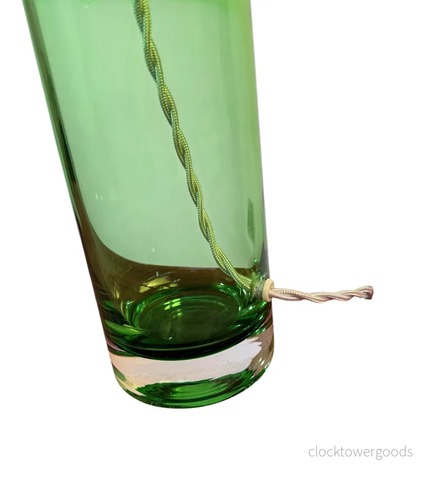 Lampfot i grönt glas - Bild 2