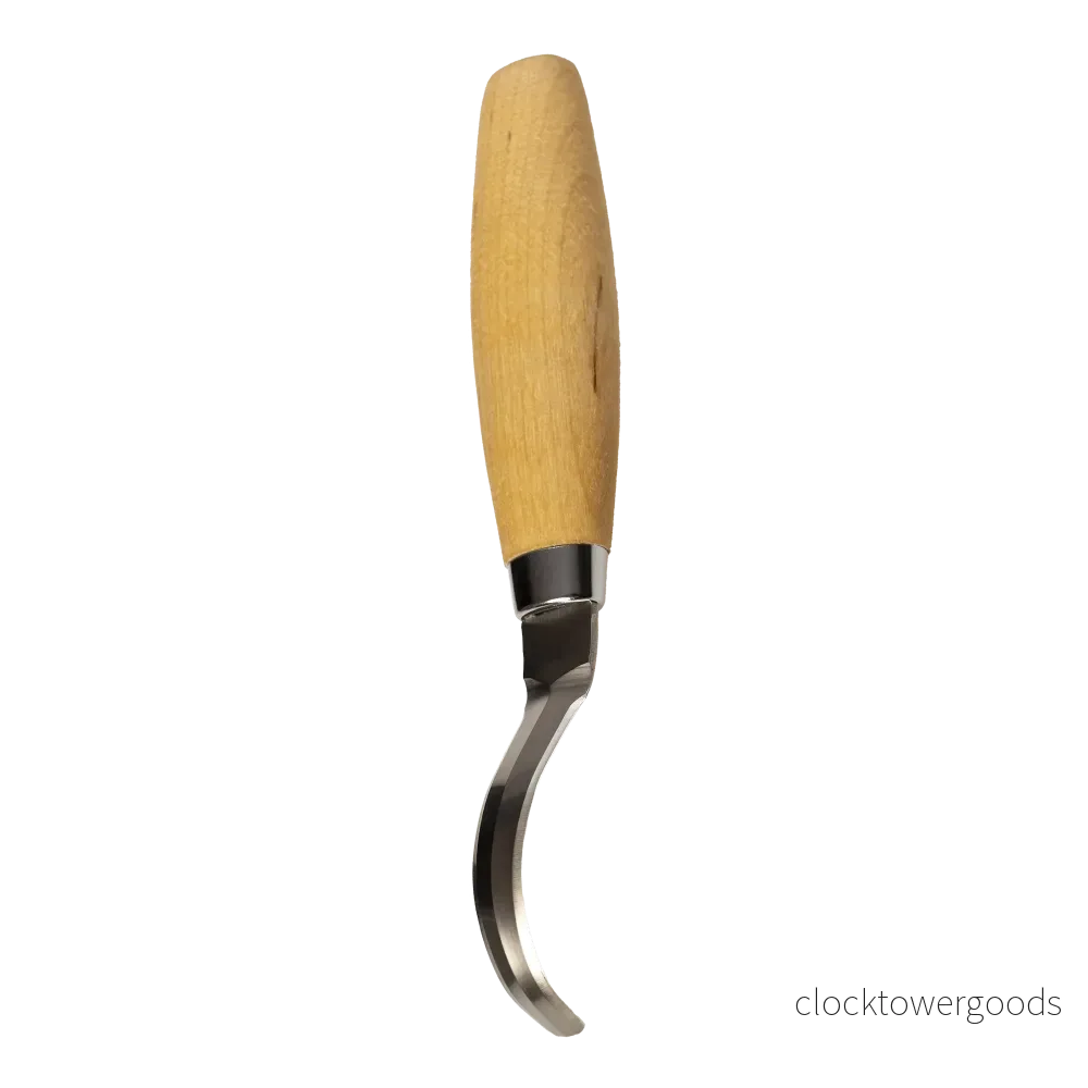 Morakniv 163 dubbeleggad skedkniv med läderslida - Bild 2