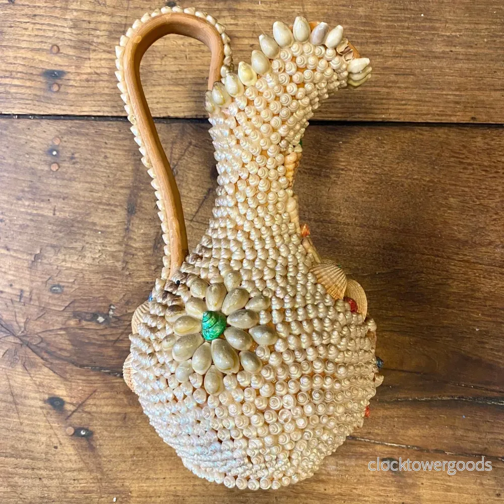 Vintage Shellwork Pitcher – 33 cm - Bild 2