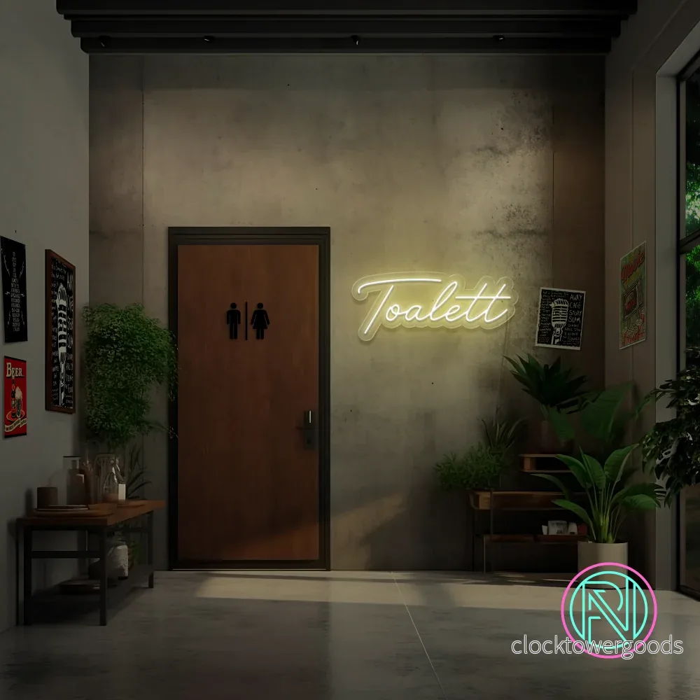 ”Toalett” Led neonskylt. 14 färger ”Toalett” Led neonskylt. 14 färger