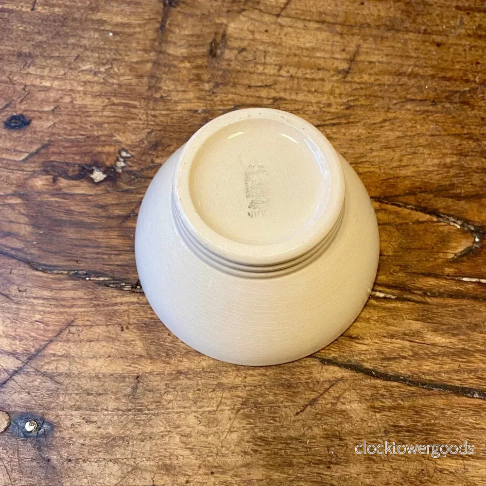 Vintage French Digoin Café au Lait Bowl – Ivory
